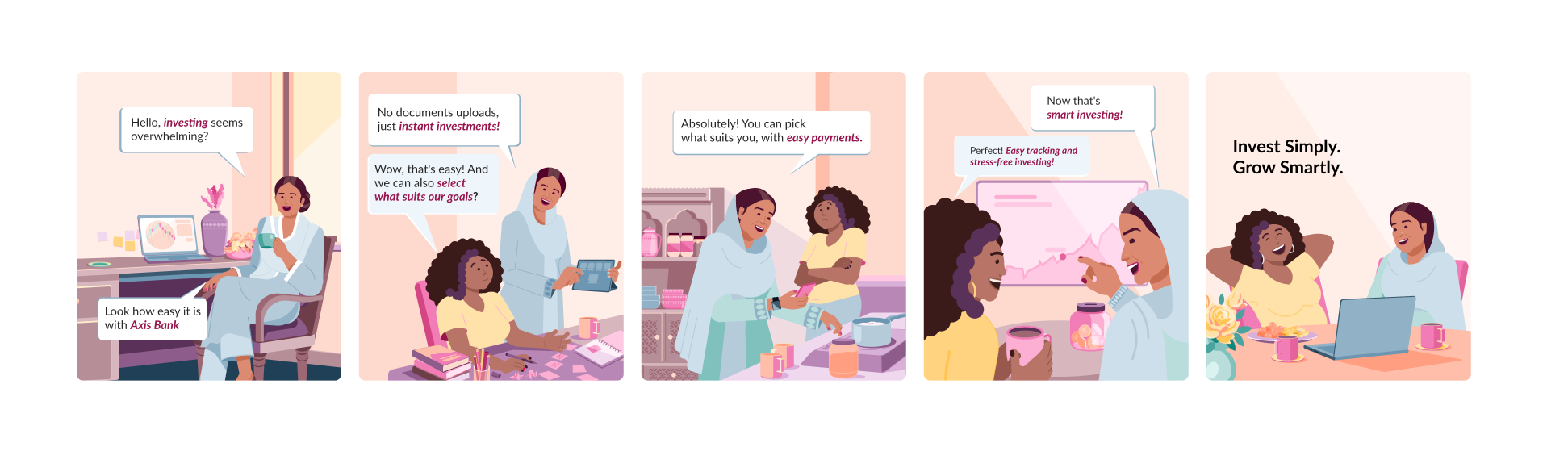 The benefits of mutual funds explained as a short comic story